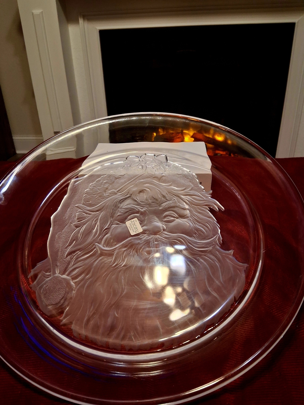 Toscany, Crystal Santa Platter